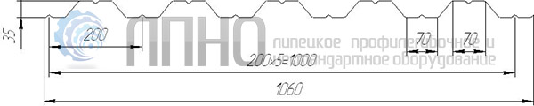 Чертеж профиля НС35