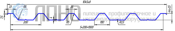 Чертеж профиля НС44